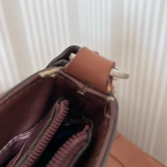 Etienne Aigner Vintage brown leather & suede patchwork shoulder bag - Picture 10 of 10